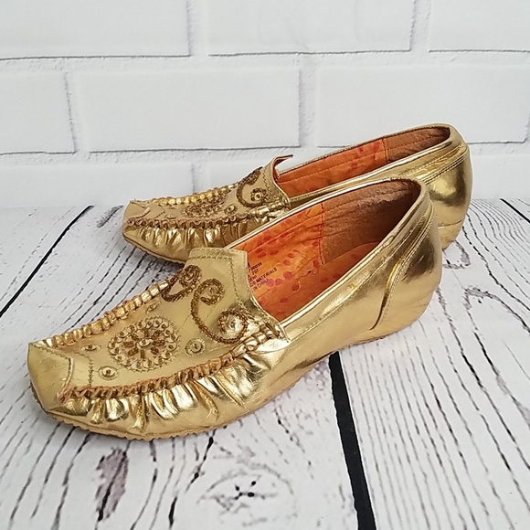 💜-PIERRE DUMAS | NOENI GOLD LOAFERS - Picture 3 of 7